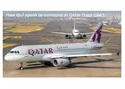 How do I speak to someone at Qatar from USA?
