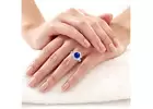 Buy Luxurious Prong Set Round Untreated Natural Blue Sapphire Ring (2.33 Carats)