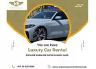 Luxury Supercar Rental Company in Dubai