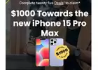 Spend $1000 Toward iPhone 15 Pro Max Now!