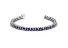 The Best 2.45-Carat S-Link Tennis Blue Sapphire Bracelet
