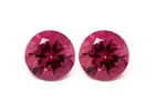 Purchase Round Matched Pair Pink Tourmaline Stud Earrings 2.60 Carats