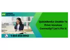 Easy Steps To Fix QuickBooks Unable To Print Invoices Issue
