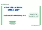 Purchase the Validate B2B Construction Email List