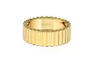 Striped Thick Gold Ring