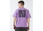 Break Purple Oversized T-Shirt