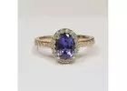Find Cushion Blue Sapphire Prong Set Halo Ring With Round Diamonds (2.69cttw)