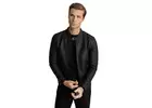 Buy Mens David Black Racer Leather Jacket Online at Best Price - Marry Clothing