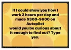 WORK FROM HOME! 2 HOURS DAILY! $300 DAILY! 