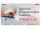 What is the Railroad Transportation Email List provided by TargetNXT?
